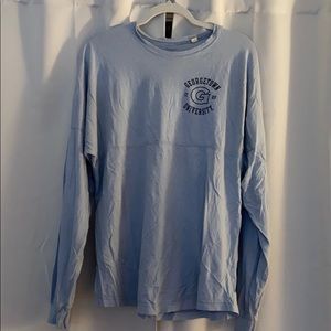 Georgetown varsity long sleeve t shirt